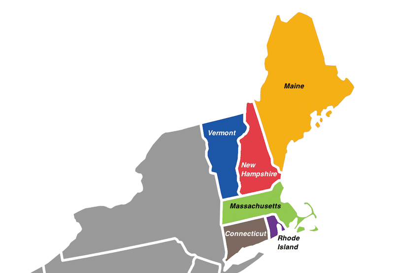 what states are in New England